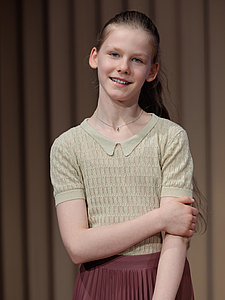 The picture shows a girl.