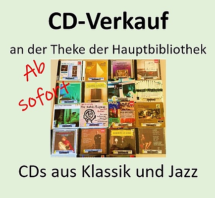 CD-Verkauf in der Hauptbibliothek