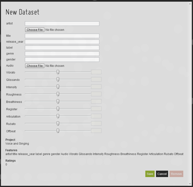 Import and export data