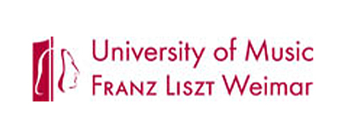 HfM Logo rot-weiß kurz englisch