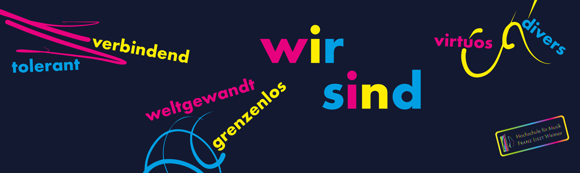 Das Bild zeigt ein Banner mit Schrift.