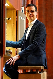 Christian Thadewald-Friedrich an der Orgel