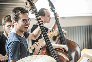 Rehearsal of the jazz orchestra