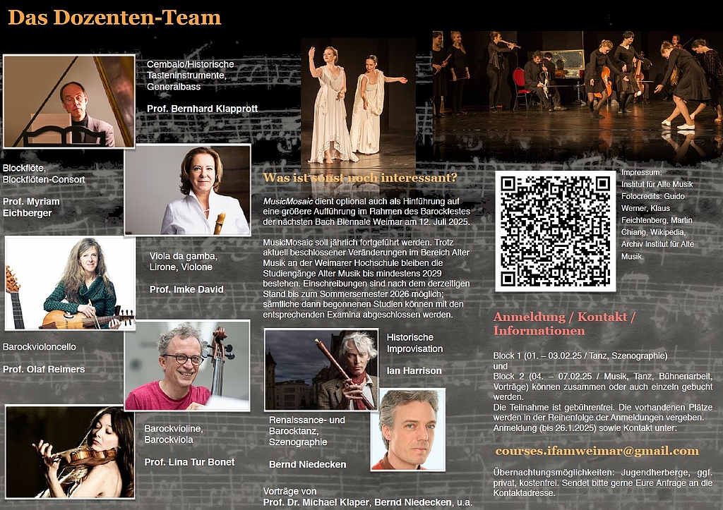 Seite zwei des Flyers MusicMosaic