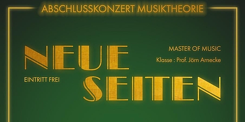 Masterkonzert Musiktheorie   