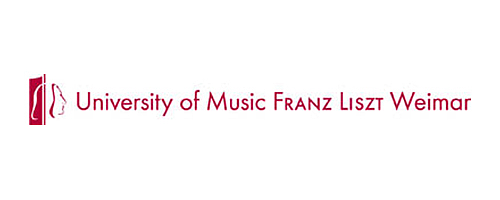 HfM Logo rot-weiß lang englisch