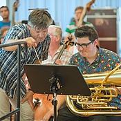 Orchestra studio with Markus L. Frank