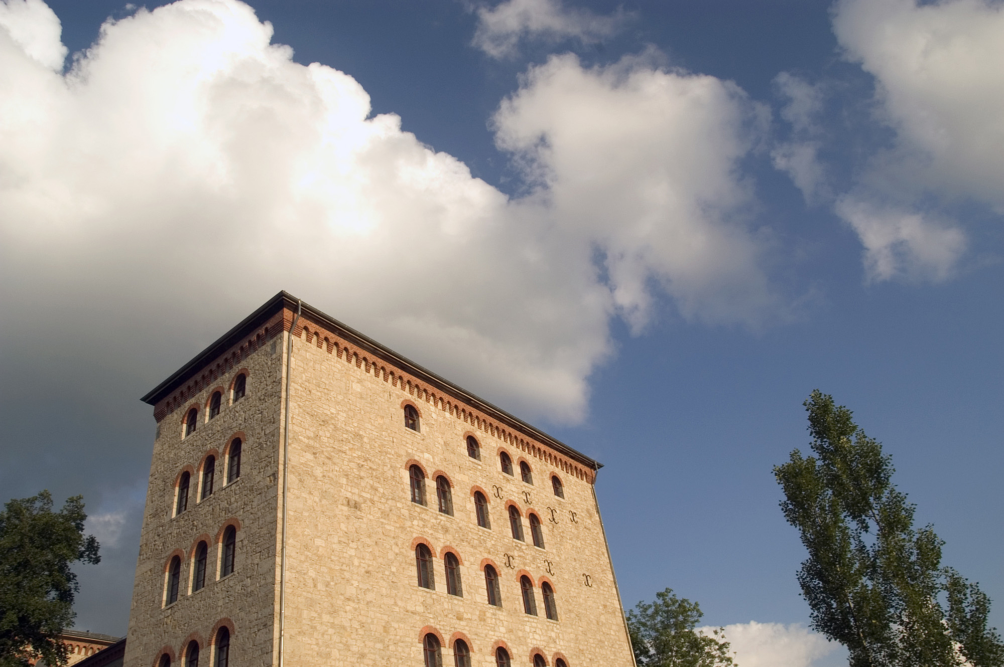 The image shows a historical building.