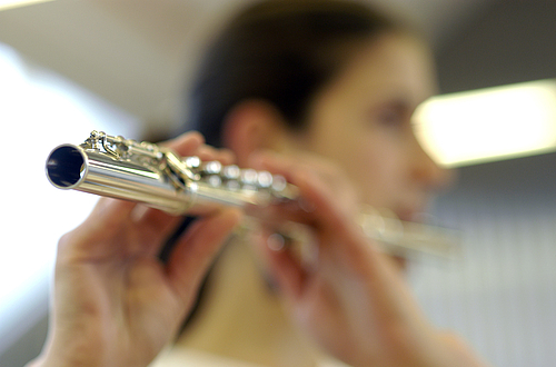 Flöte im Konzert   