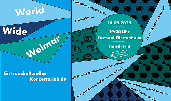 Das Bild zeigt Schriftzüge und geometrische Formen.