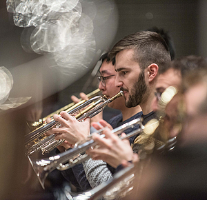 Rehearsal of the university orchestra