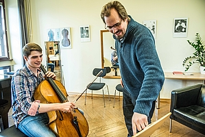 Im Unterricht von Celloprofessor Wolfgang Emanuel Schmidt