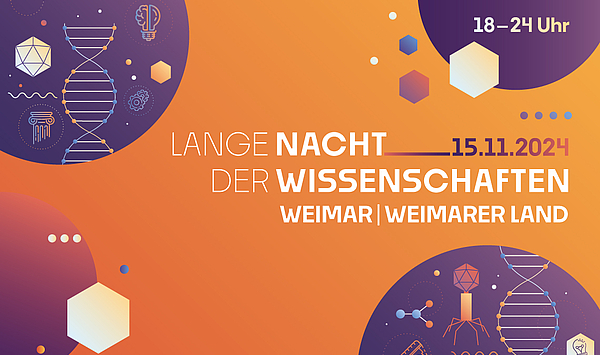 Die Infografik beschreibt die Lange Nacht der Wissenschaften.