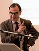 Frank Harders-Wuthenow (Berlin) hält das Referat "Verarbeitung oder Sublimierung: Holocaust Reflektion in Opern von Mieczysław Weinberg, Andrzej Tchaikowsky, Szymon Laks und Tadeusz Zygfryd Kassern"